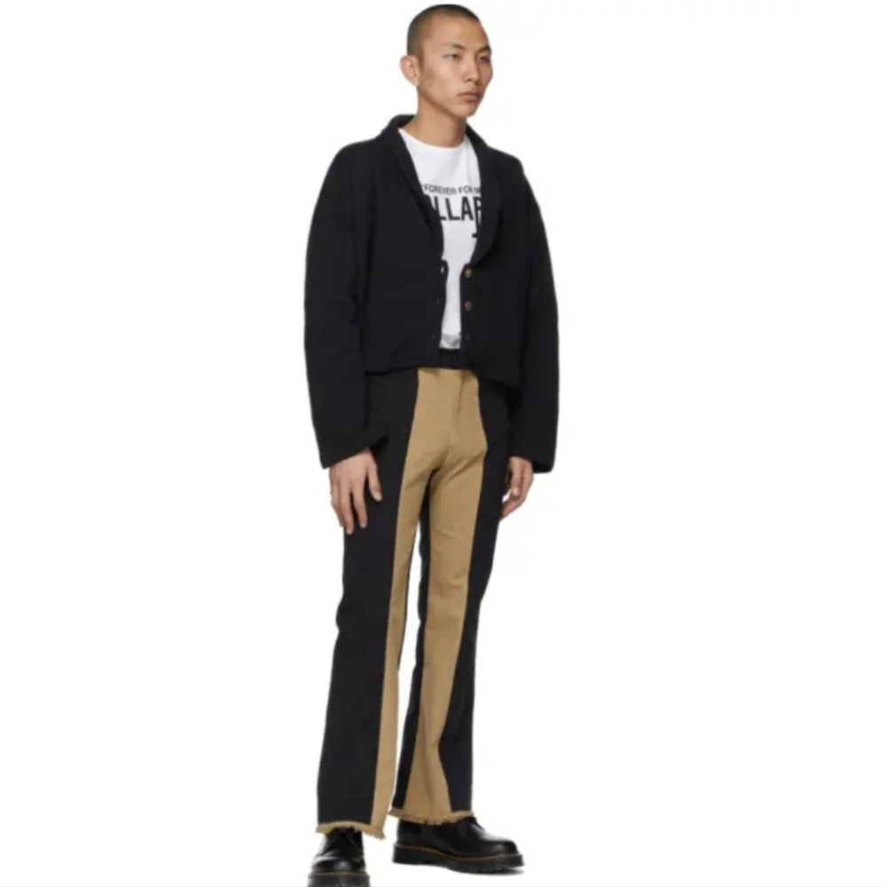 Youths In Balaclava Two-Toned Twill Trouser